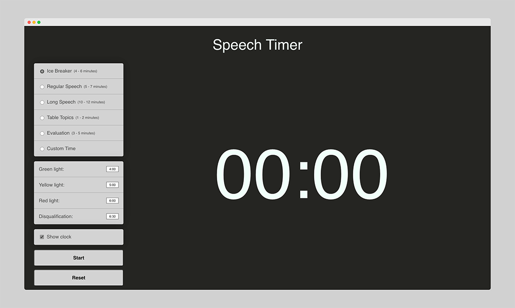 Speech Timer